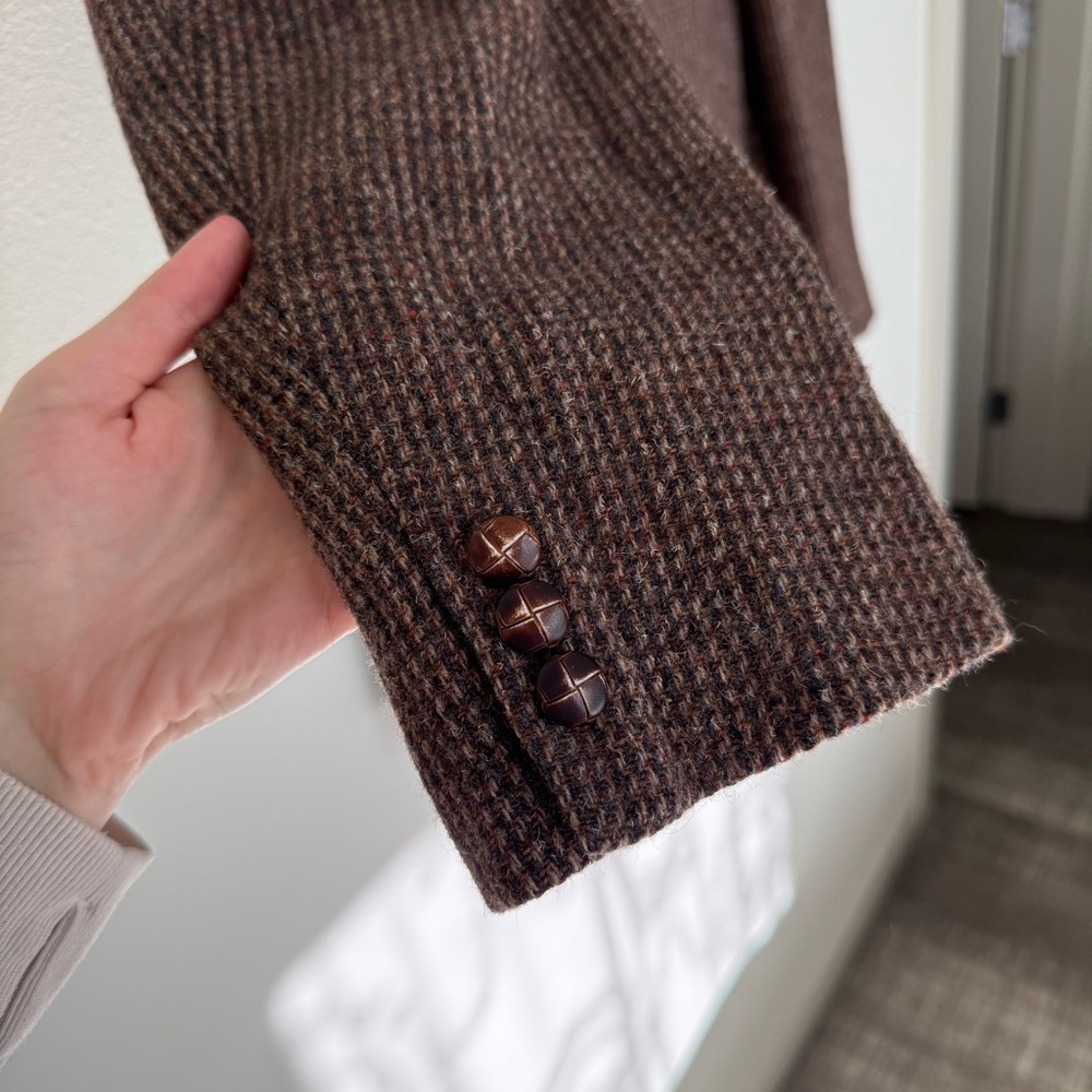 Pendleton Brown Wool Tweed Blazer - image 3